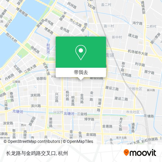 长龙路与金鸡路交叉口地图
