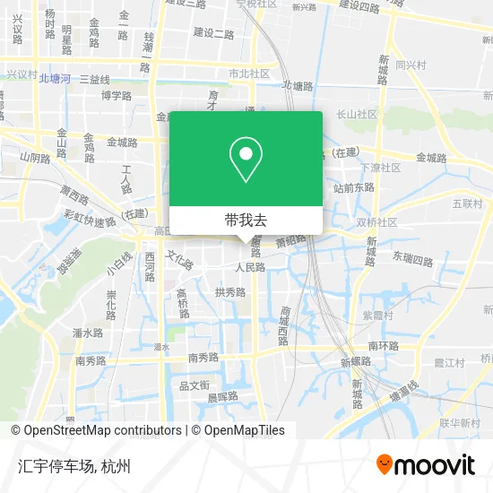 汇宇停车场地图