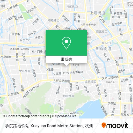 学院路地铁站 Xueyuan Road Metro Station.地图