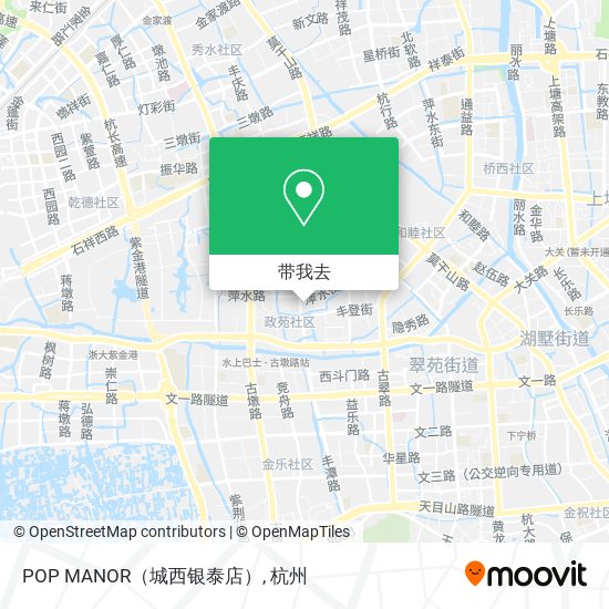 POP MANOR（城西银泰店）地图