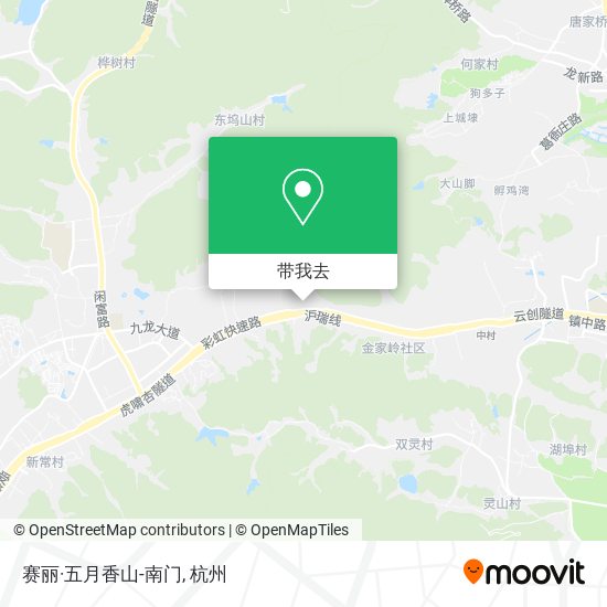 赛丽·五月香山-南门地图