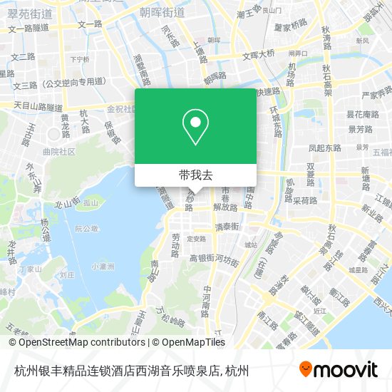 杭州银丰精品连锁酒店西湖音乐喷泉店地图