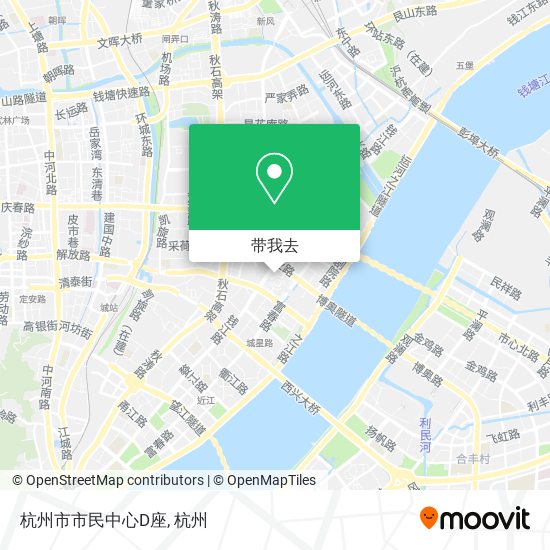 杭州市市民中心D座地图