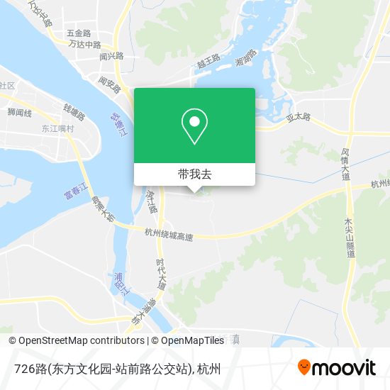726路(东方文化园-站前路公交站)地图