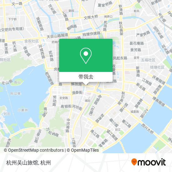 杭州吴山旅馆地图