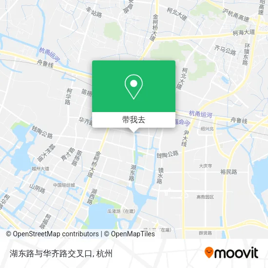 湖东路与华齐路交叉口地图