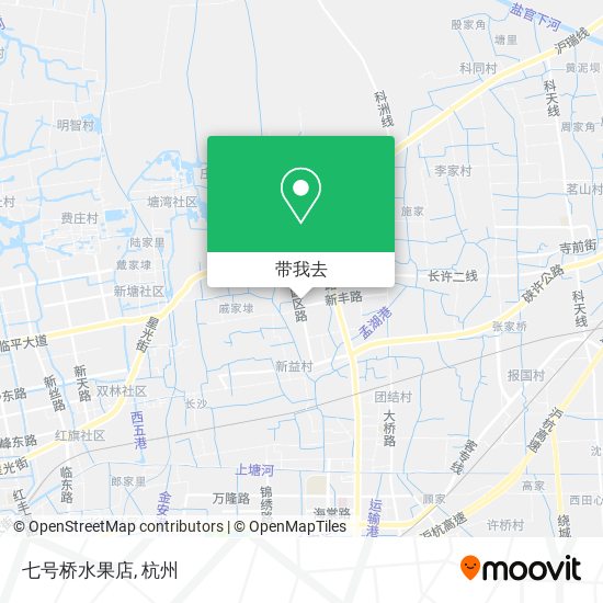 七号桥水果店地图