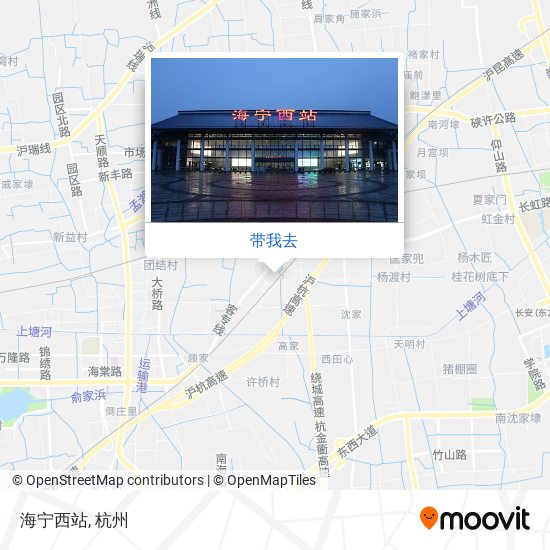 海宁西站地图