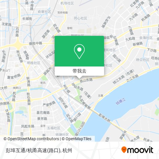彭埠互通/杭甬高速(路口)地图