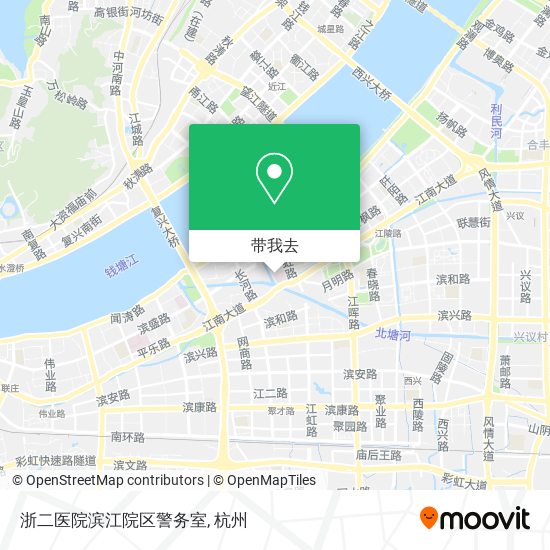 浙二医院滨江院区警务室地图