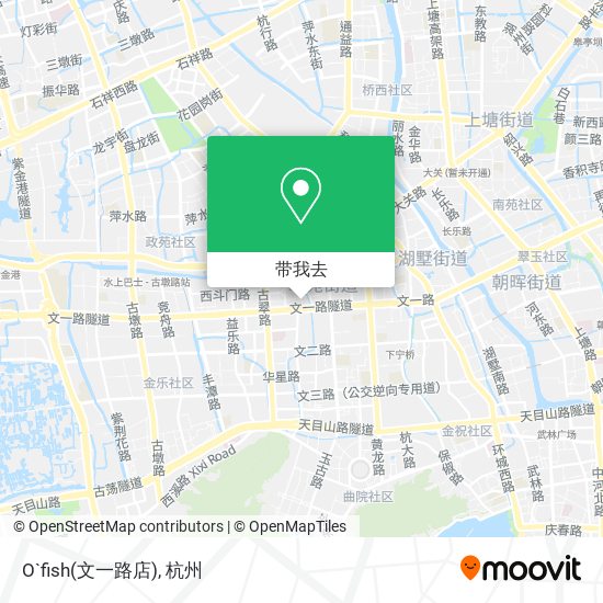 O`fish(文一路店)地图