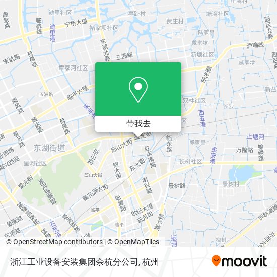 浙江工业设备安装集团余杭分公司地图