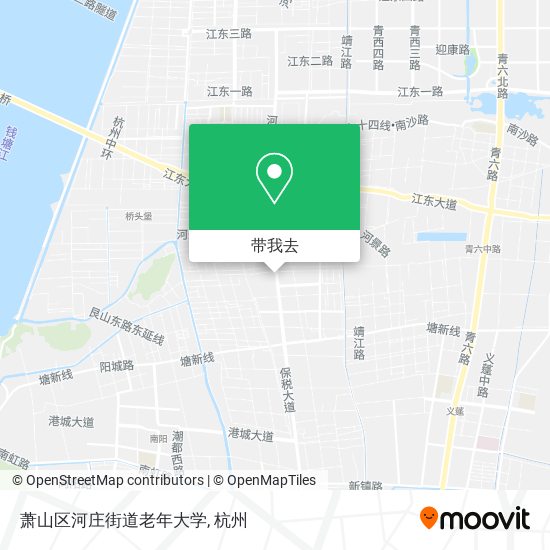 萧山区河庄街道老年大学地图