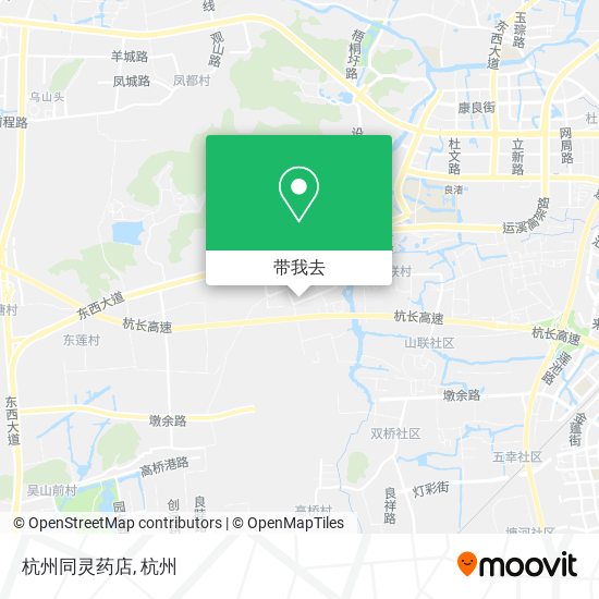 杭州同灵药店地图