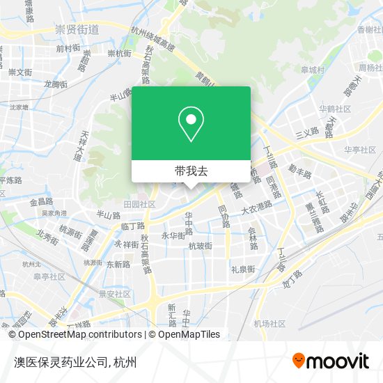 澳医保灵药业公司地图