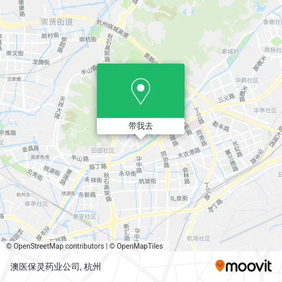 澳医保灵药业公司地图
