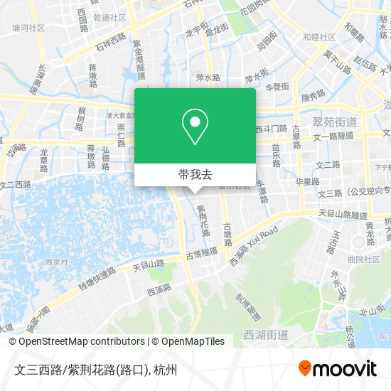 文三西路/紫荆花路(路口)地图