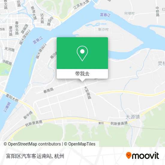 富阳区汽车客运南站地图