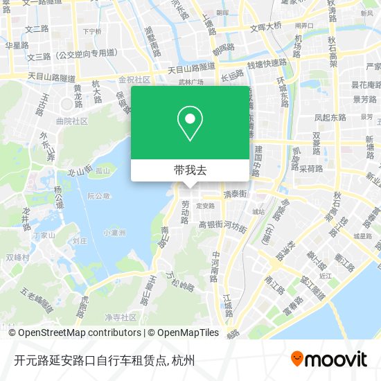 开元路延安路口自行车租赁点地图