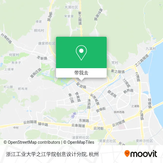 浙江工业大学之江学院创意设计分院地图