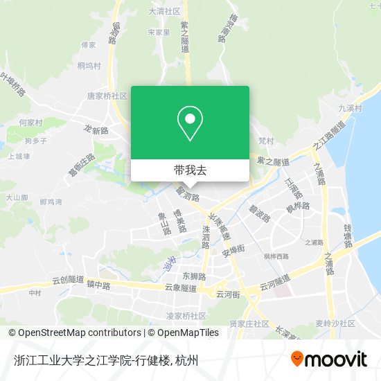 浙江工业大学之江学院-行健楼地图