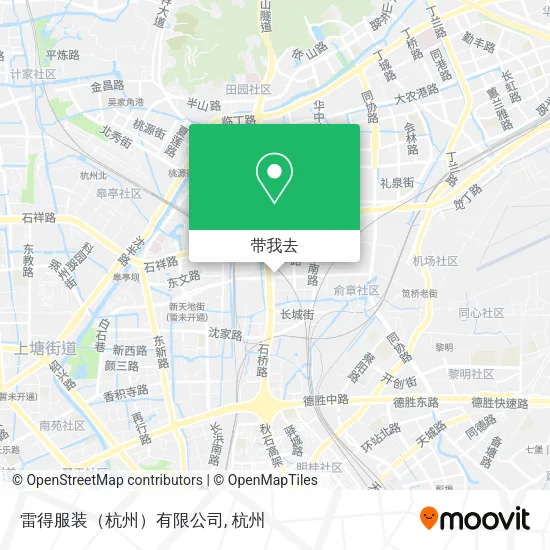 雷得服装（杭州）有限公司地图