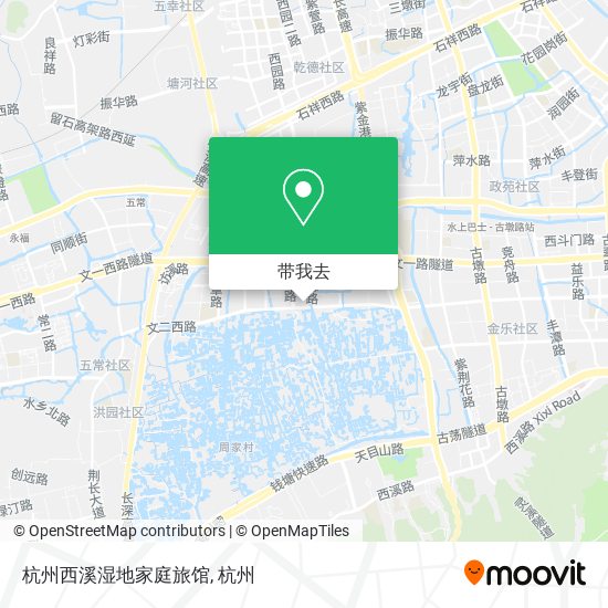 杭州西溪湿地家庭旅馆地图