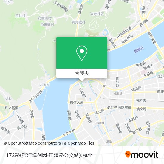 172路(滨江海创园-江汉路公交站)地图