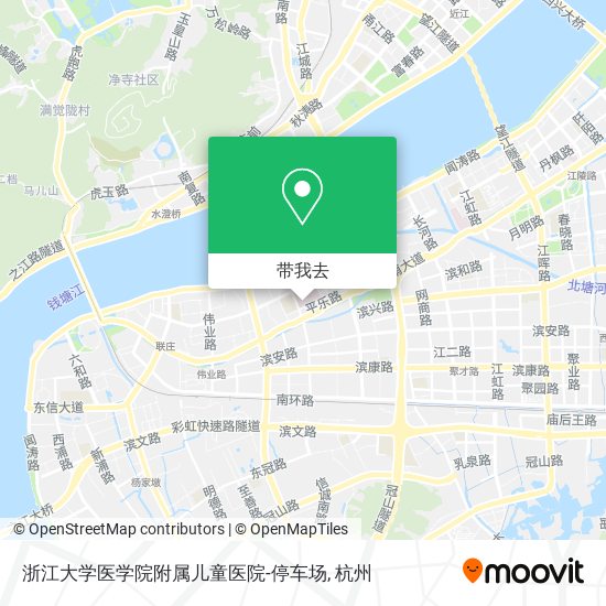 浙江大学医学院附属儿童医院-停车场地图