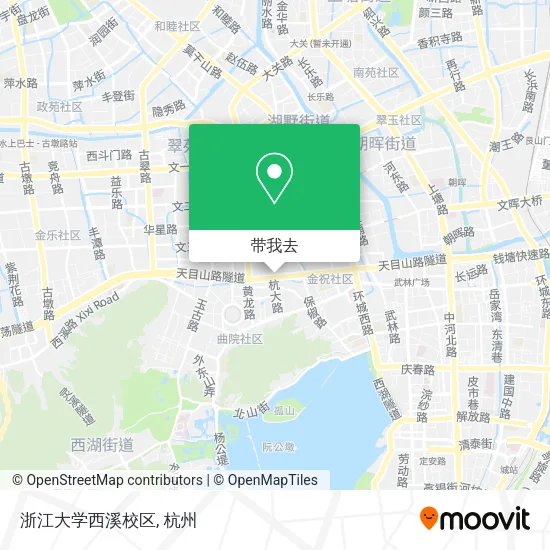 浙江大学西溪校区地图