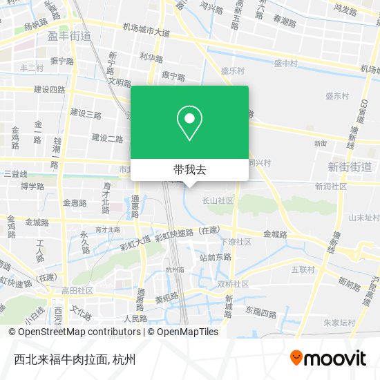 西北来福牛肉拉面地图