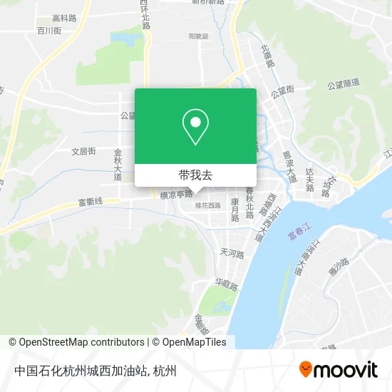 中国石化杭州城西加油站地图