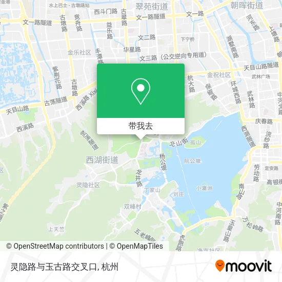 灵隐路与玉古路交叉口地图