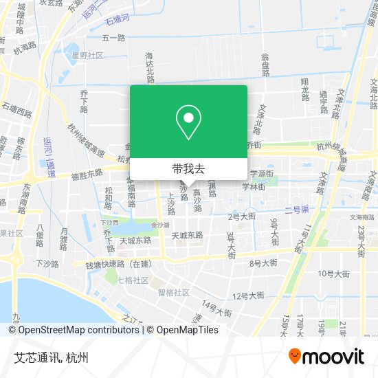 艾芯通讯地图