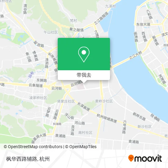 枫华西路辅路地图