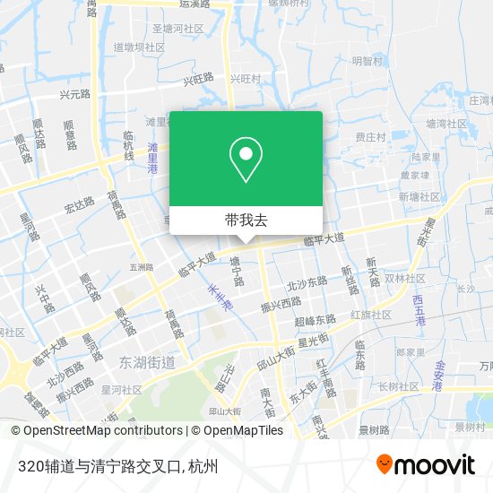 320辅道与清宁路交叉口地图