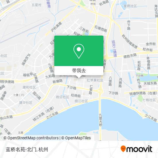 蓝桥名苑-北门地图