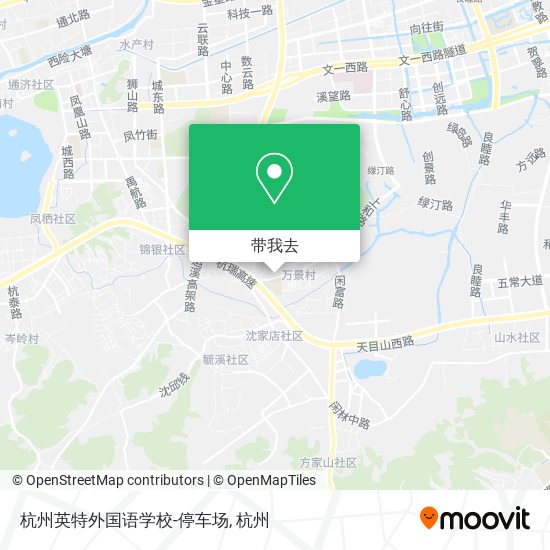 杭州英特外国语学校-停车场地图