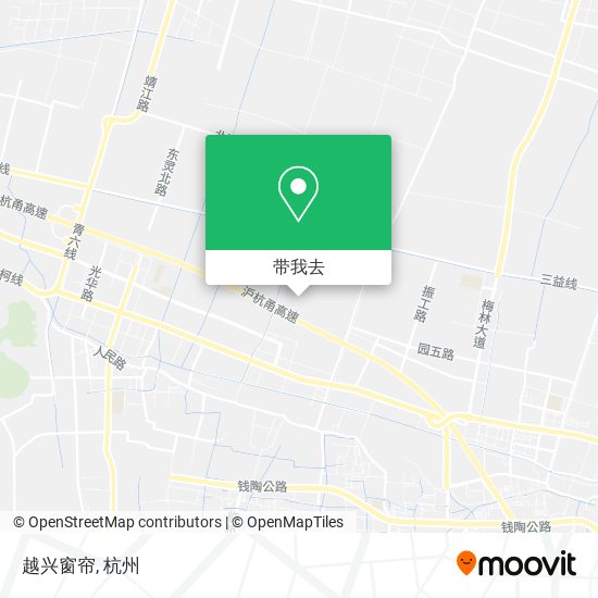 越兴窗帘地图