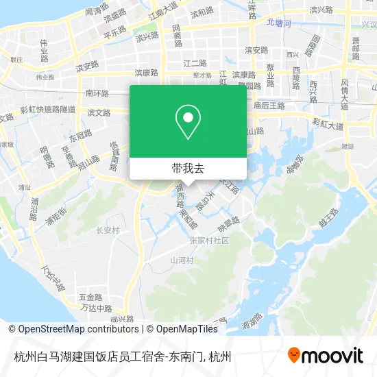 杭州白马湖建国饭店员工宿舍-东南门地图