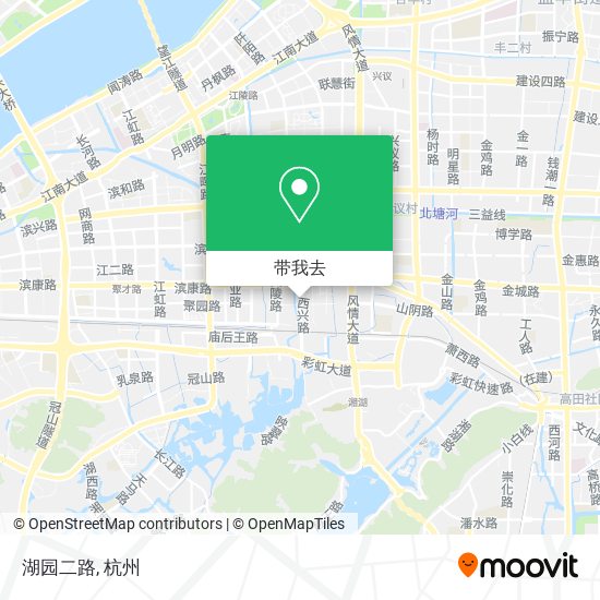 湖园二路地图