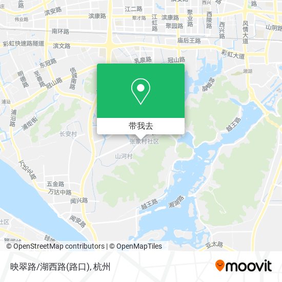 映翠路/湖西路(路口)地图