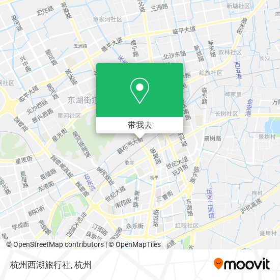 杭州西湖旅行社地图