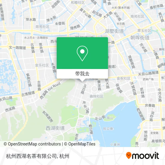 杭州西湖名茶有限公司地图
