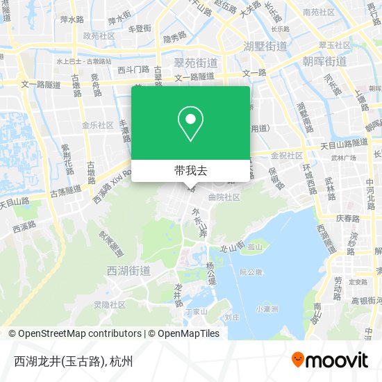 西湖龙井(玉古路)地图