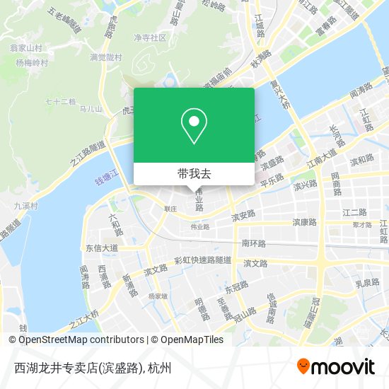 西湖龙井专卖店(滨盛路)地图