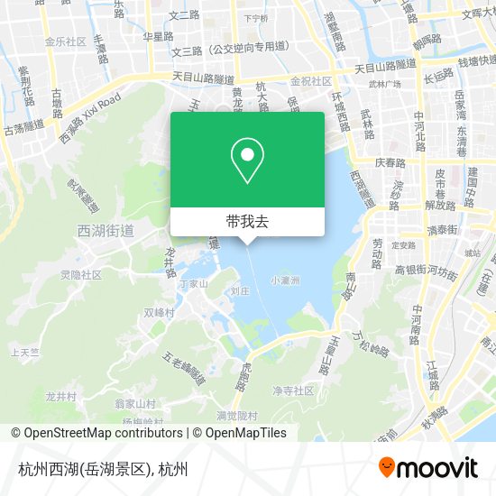 杭州西湖(岳湖景区)地图