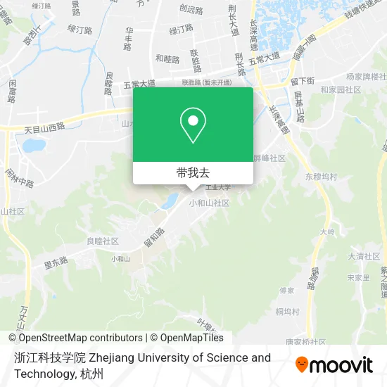 浙江科技学院 Zhejiang University of Science and Technology地图