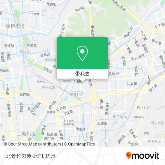 北景竹邻苑-北门地图