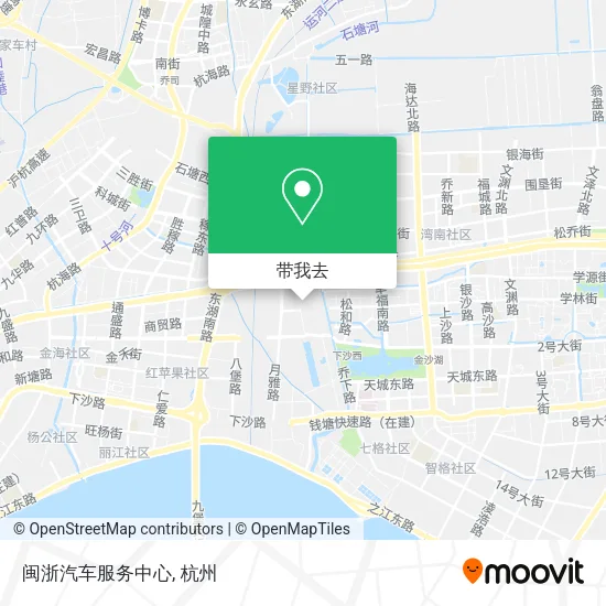 闽浙汽车服务中心地图